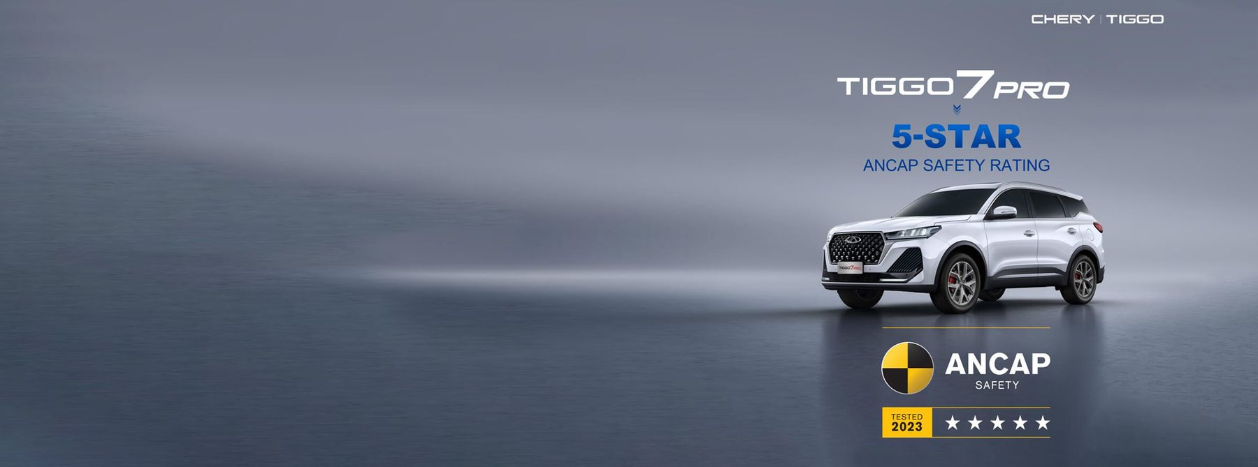 Tiggo 7 Pro : note de sécurité cinq étoiles à l’ANCAP 2023